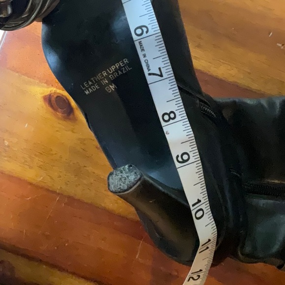 White mountain black leather heeled boots - Picture 9 of 10